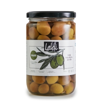 Organik Yeşil Salamura Zeytin 400 gr.  resmi