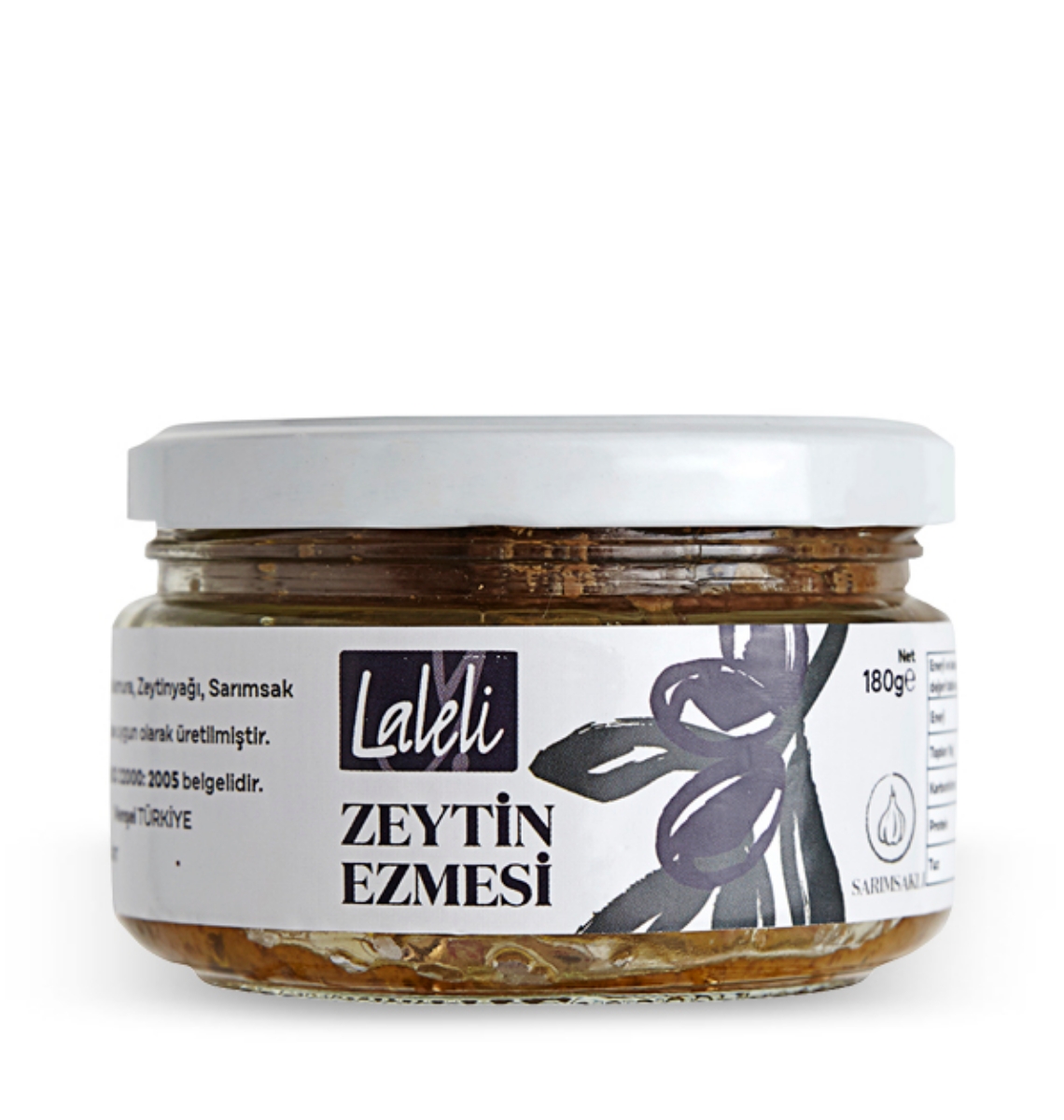 Siyah  Zeytin Ezmesi Sarımsaklı 180gr resmi